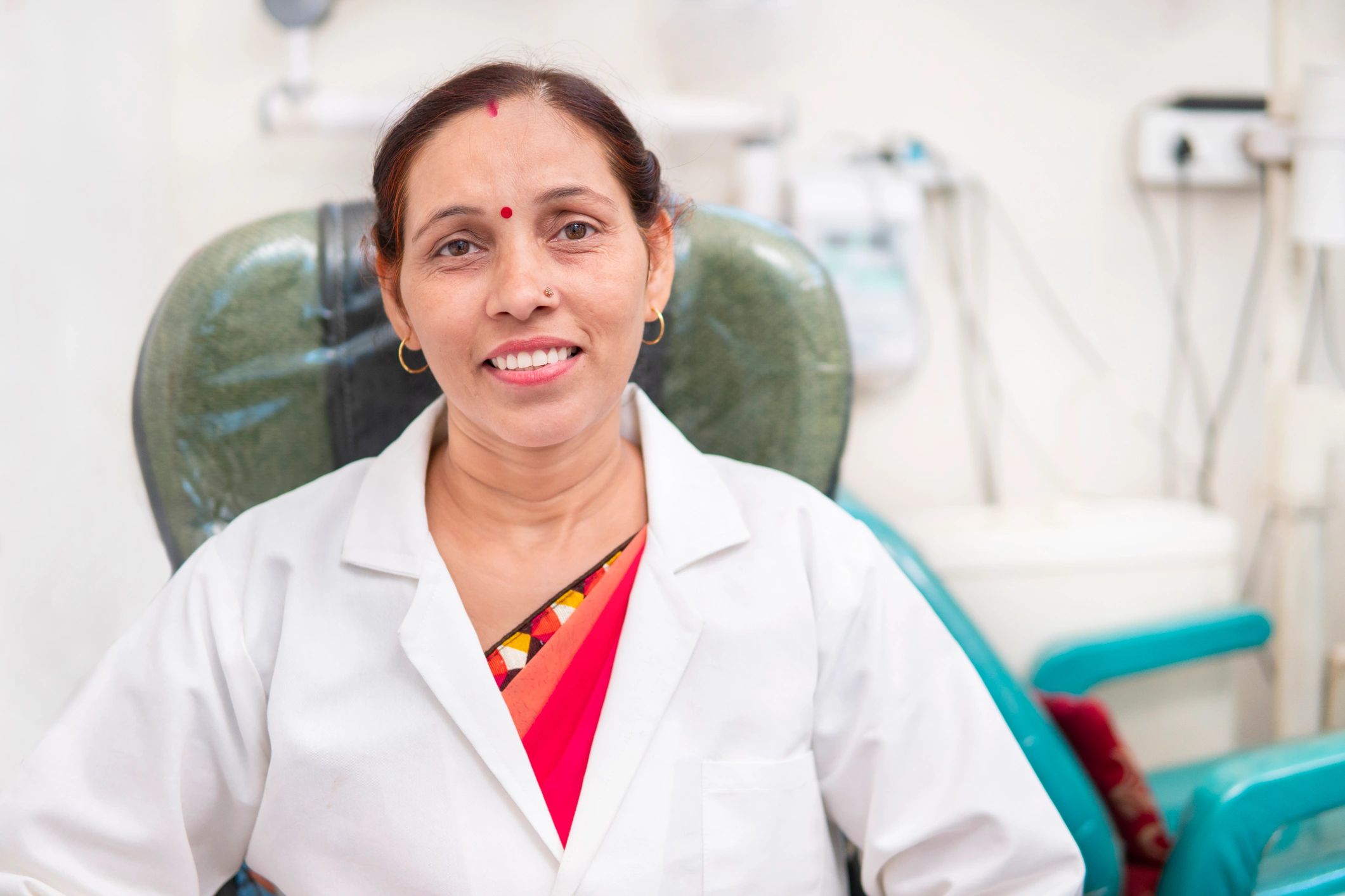 Dentist discussing smile correction options