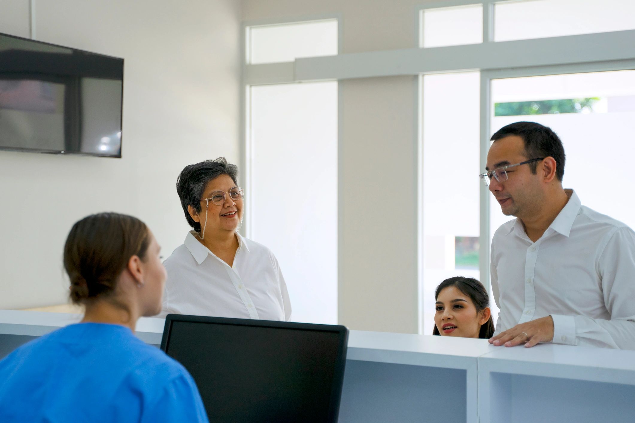 Family visiting clinic