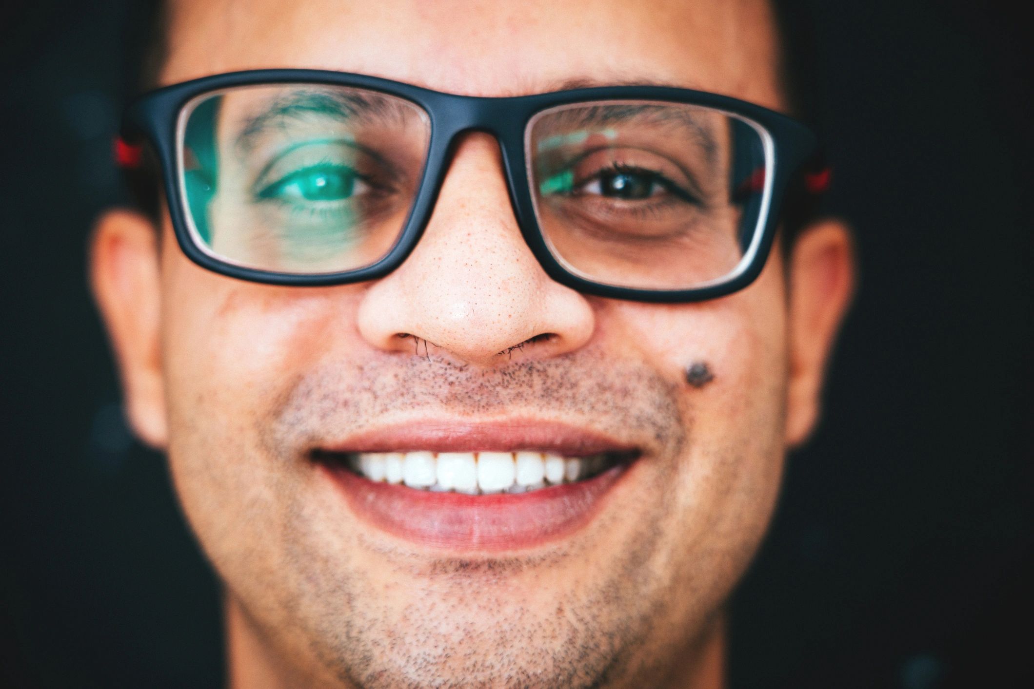 Confident smile after dental smile improvement