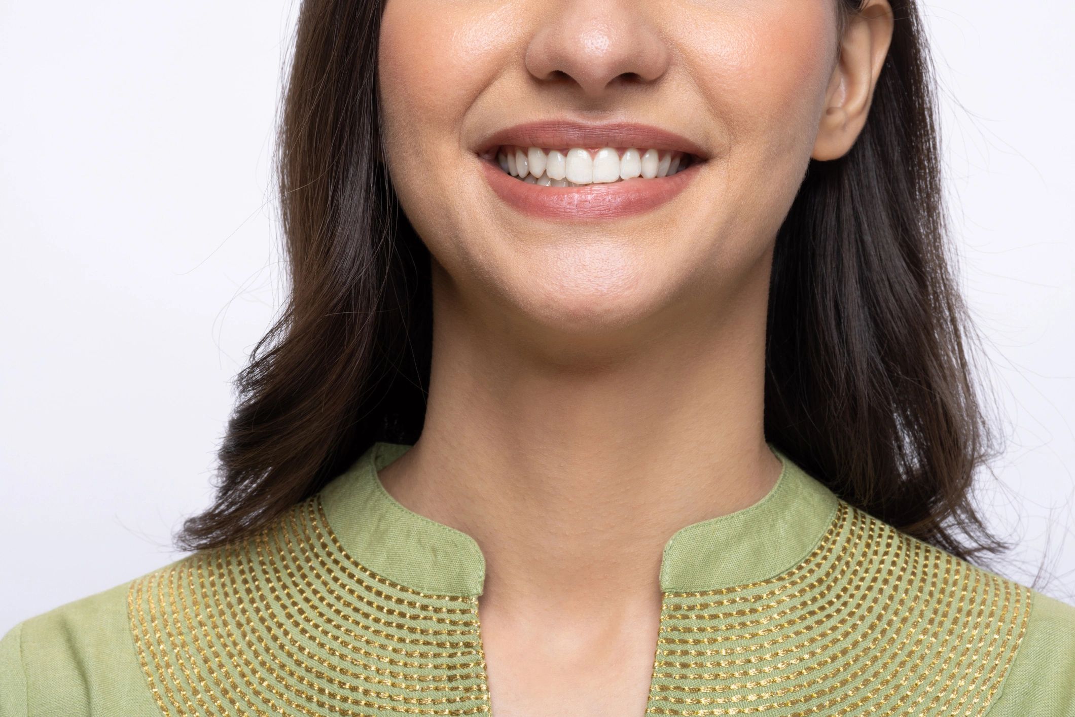 Patient considering smile restoration treatment