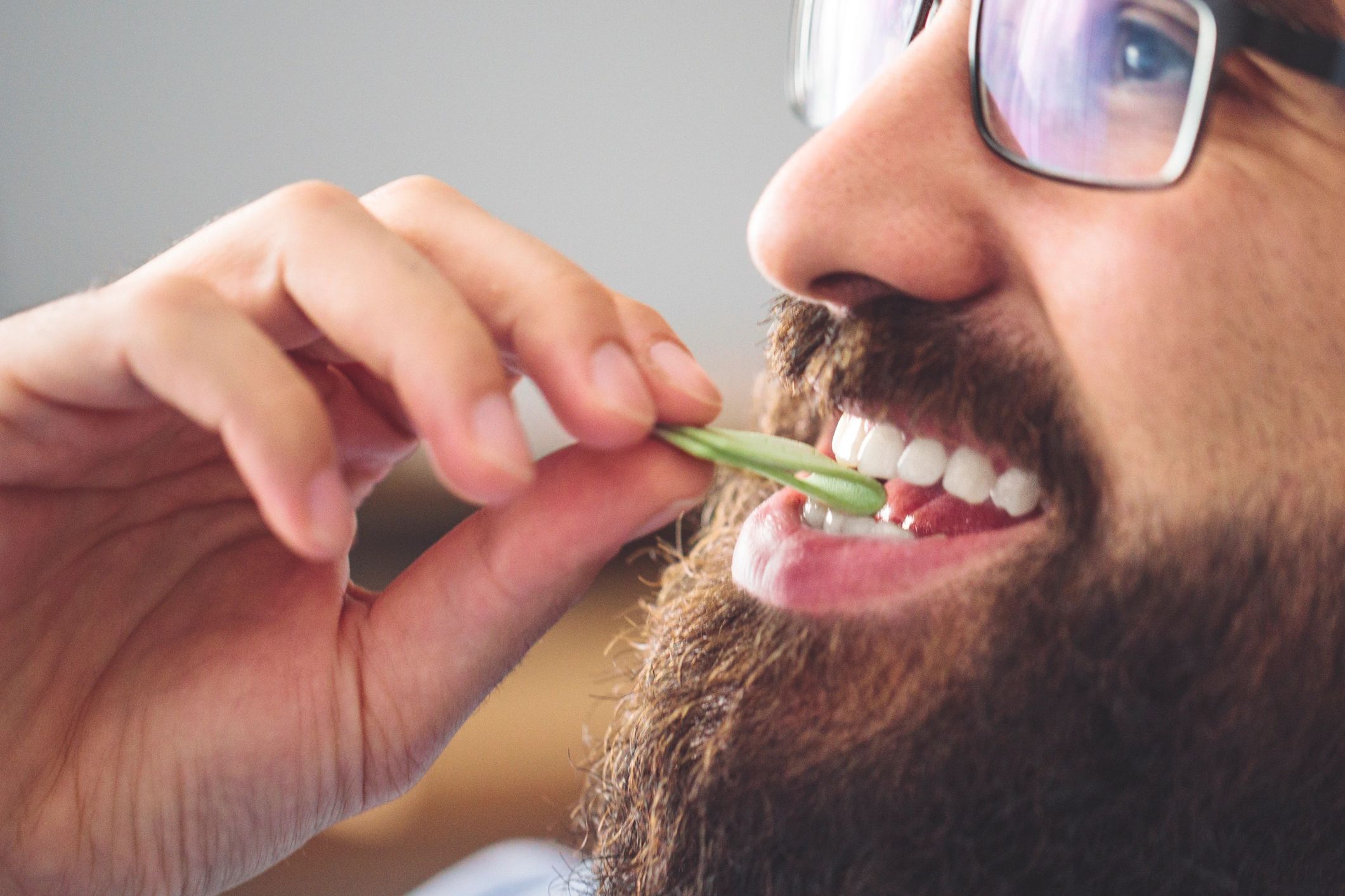 Patient smiling after dental rehabilitation consultation