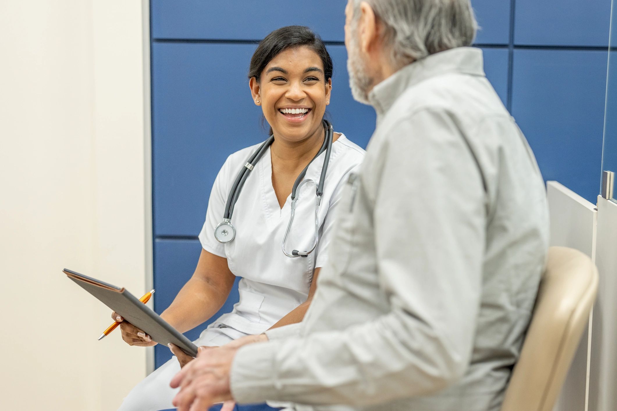 Supportive patient care consultation in clinic