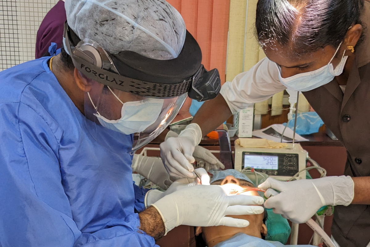 Patient dental care at Sri Sai Dental Clinic, Coimbatore
